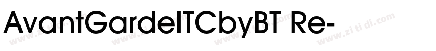 AvantGardeITCbyBT Re字体转换